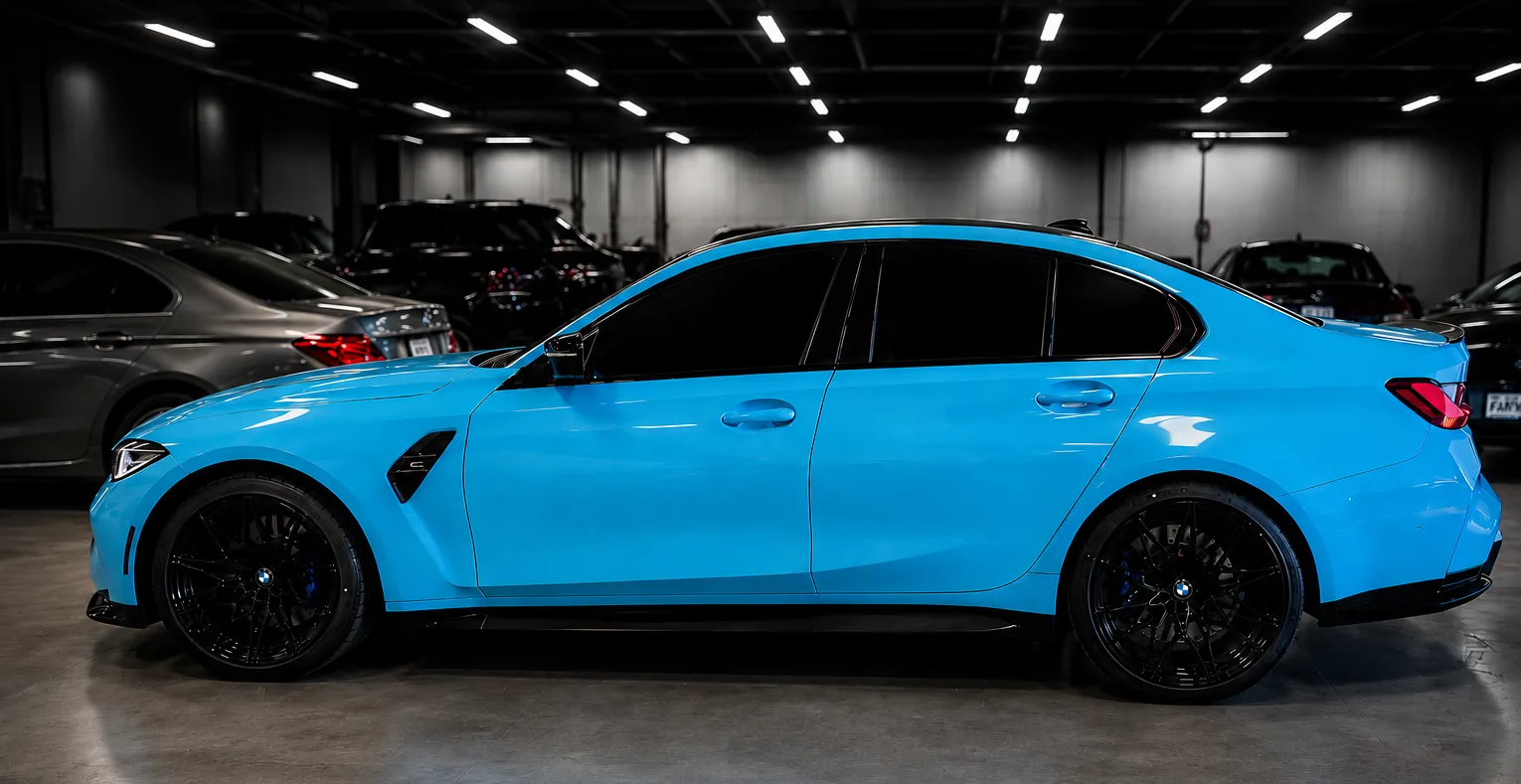Vehicle after premium window tint installation